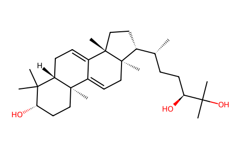 Lanost-7,9(11)-diene-3,24,25-triol-, (3beta,24S)- 107900-79-8